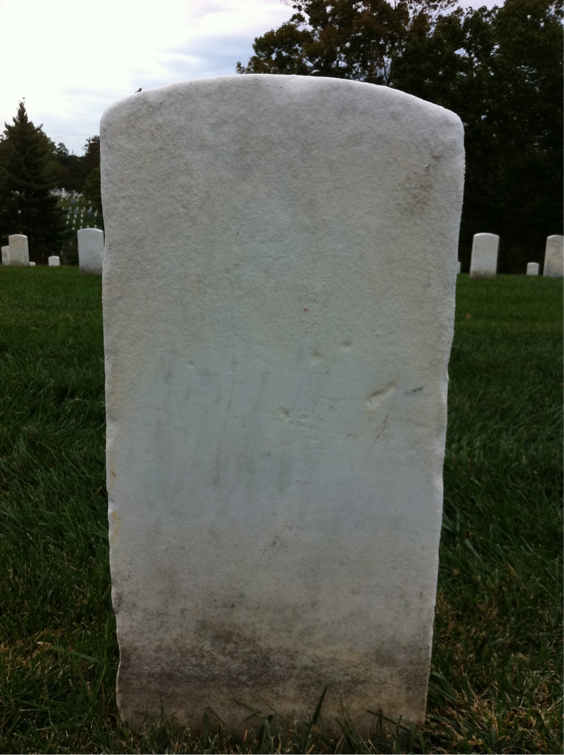 Back of headstone — William Murphy