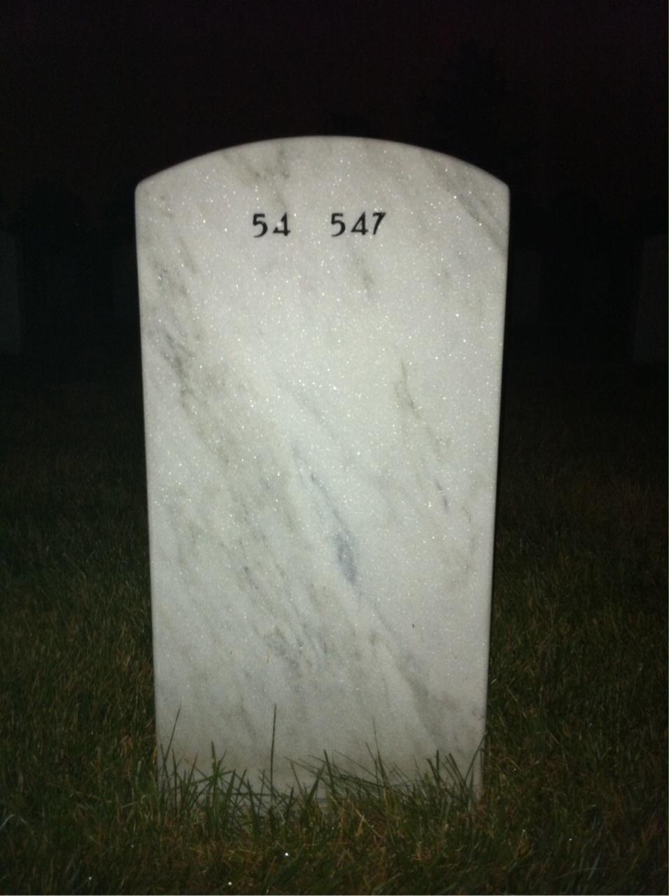 Back of headstone — David Kuhn