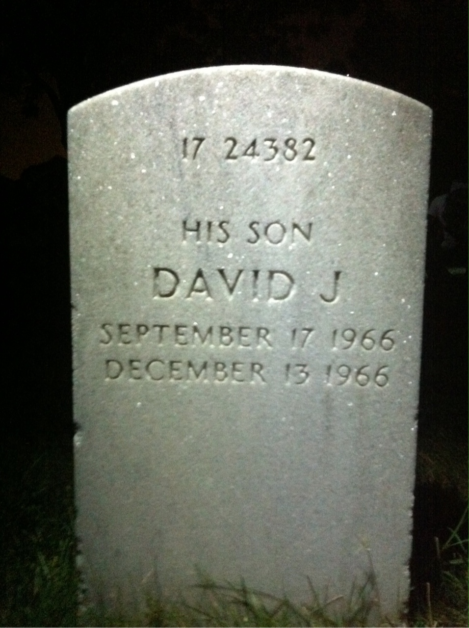 Headstone shared by 2 interments, including John Robert Grisard