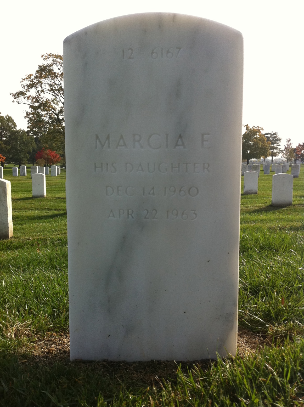 Back of headstone — Harold Adams