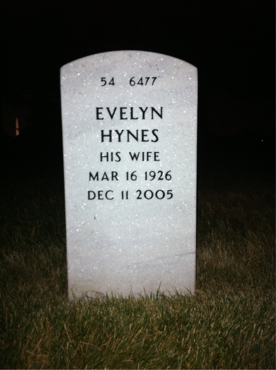Back of headstone — Anthony Chiurri