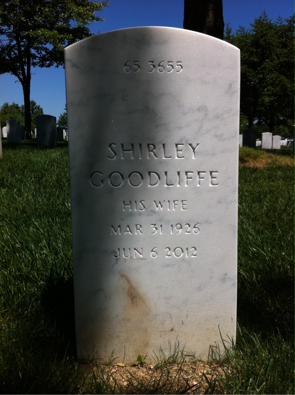 Back of headstone — James Haislip