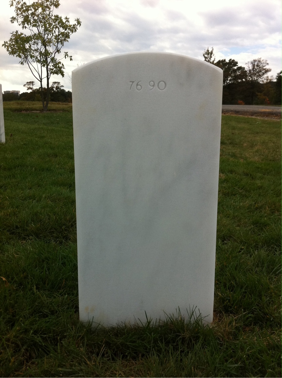 Back of headstone — Thomas Mills