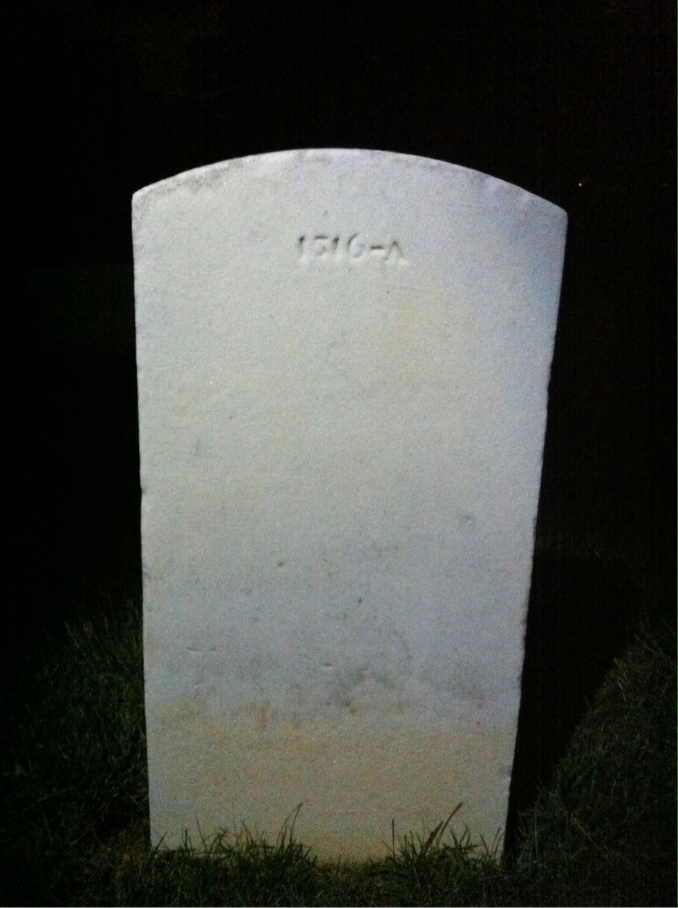 Back of headstone — John Murphy