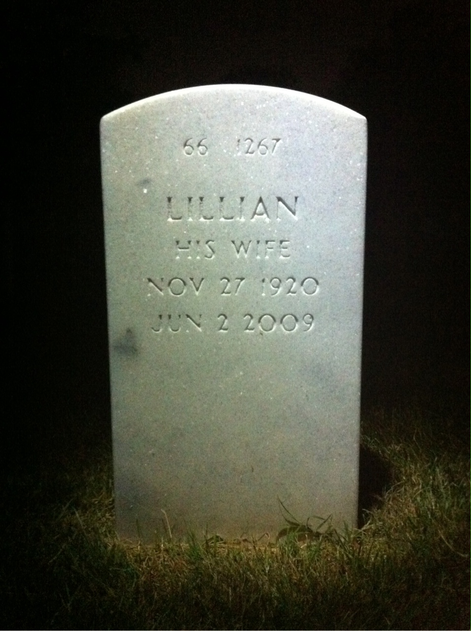 Back of headstone — Charles Mcmorrow