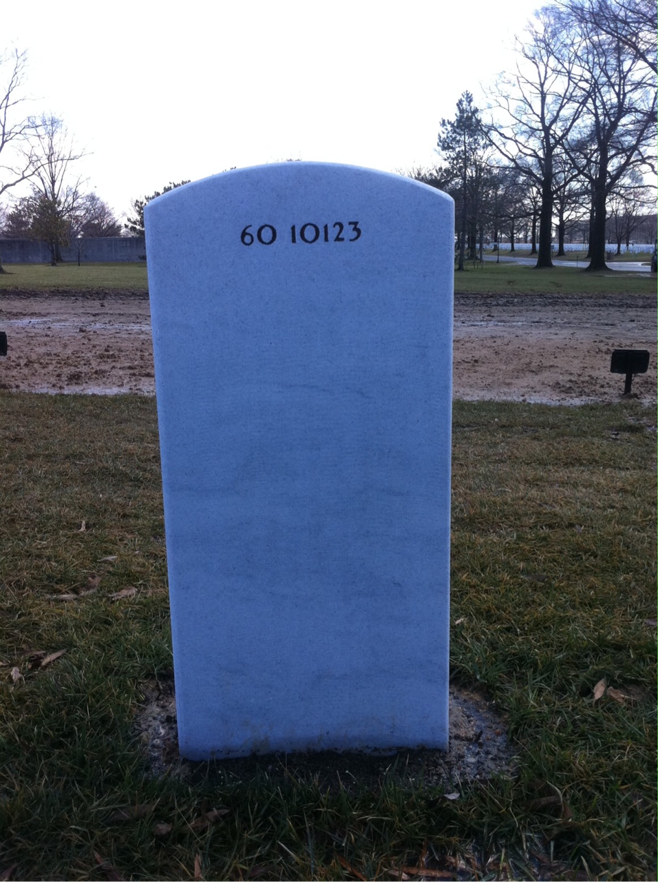 Back of headstone — Tyrell Thompson