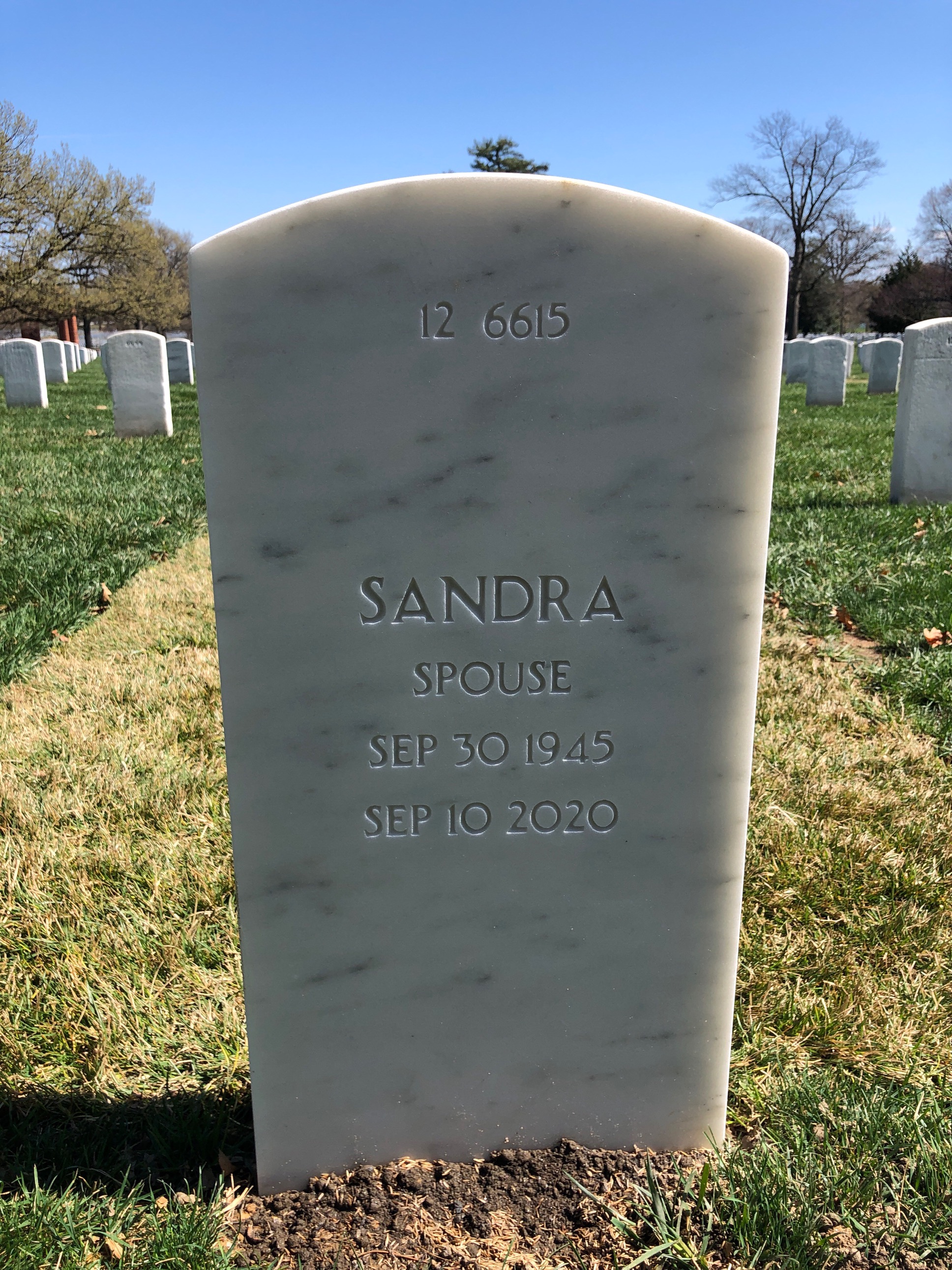 Back of headstone — Bernard Weltman