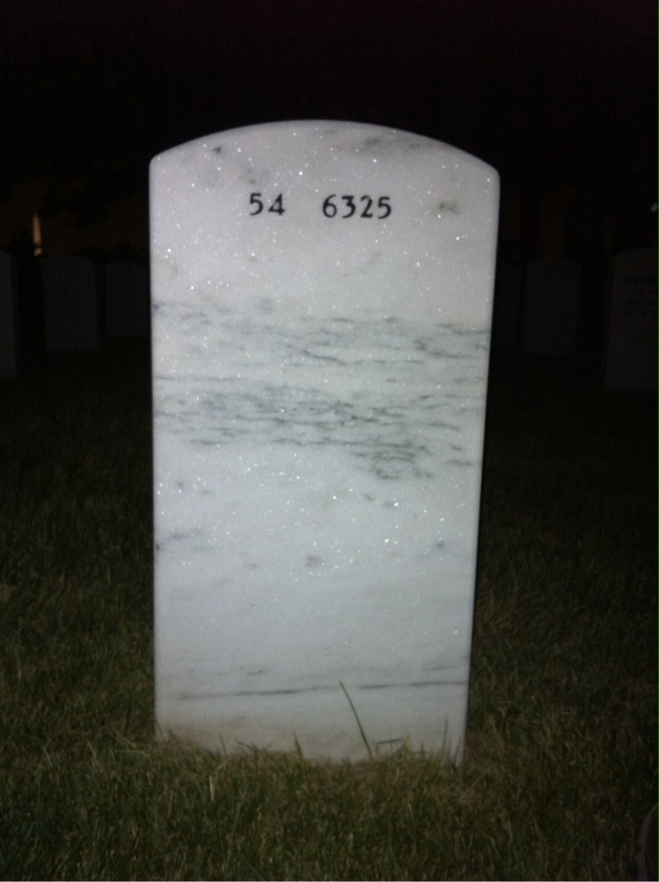 Back of headstone — Richard Ramsey