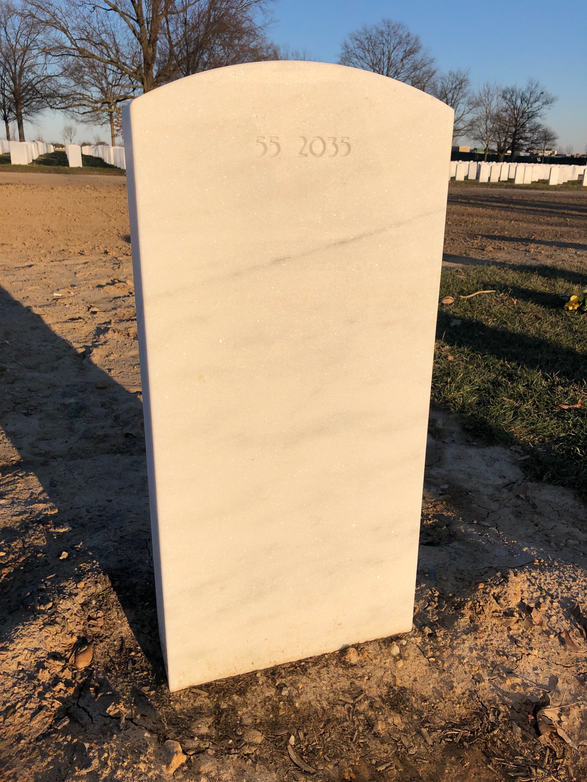 Back of headstone — Jess Argarin
