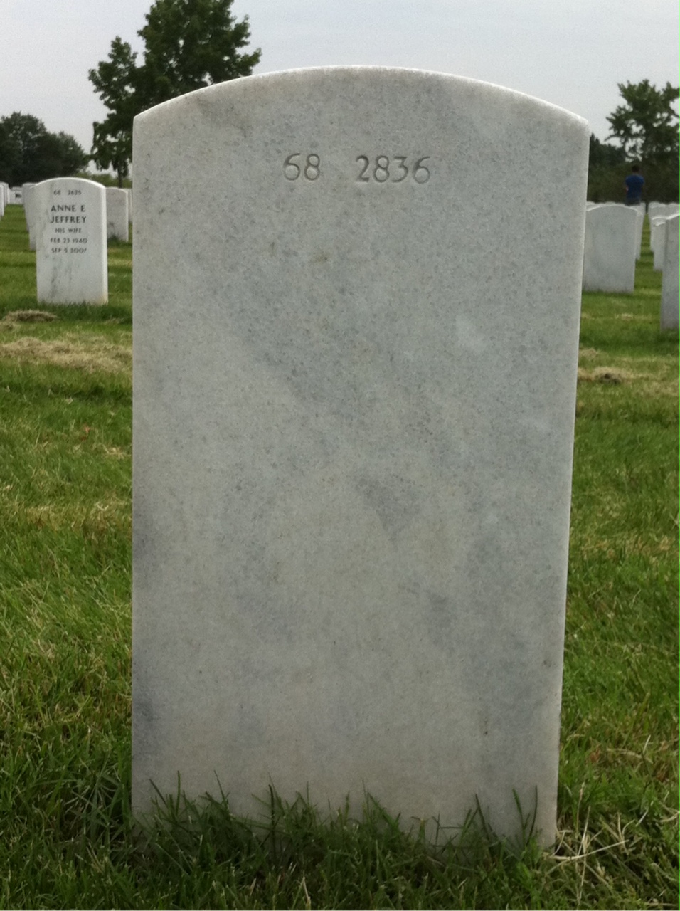 Back of headstone — Brendan Mcintyre