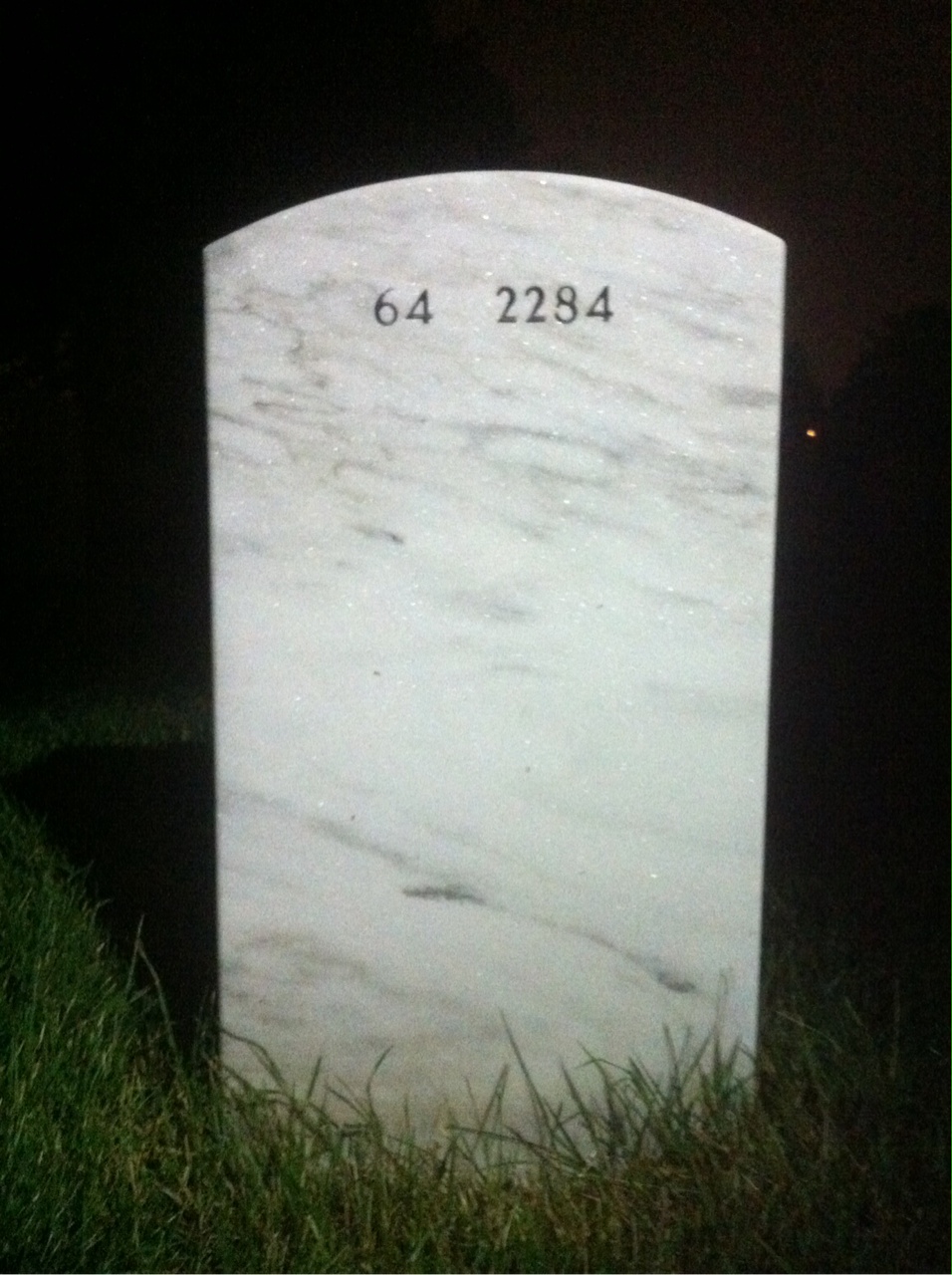 Back of headstone — James Daup