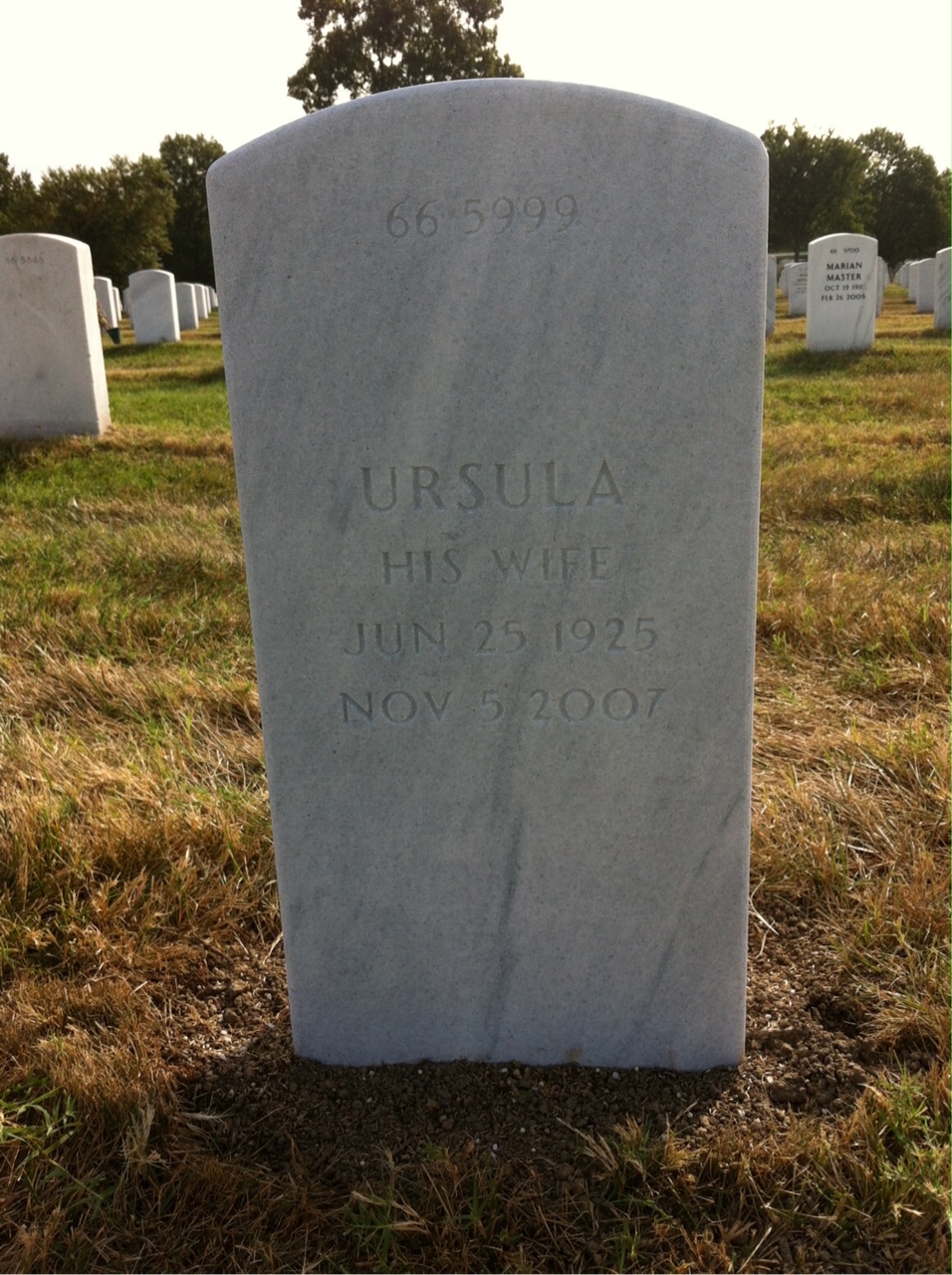 Back of headstone — Ralph Lawton
