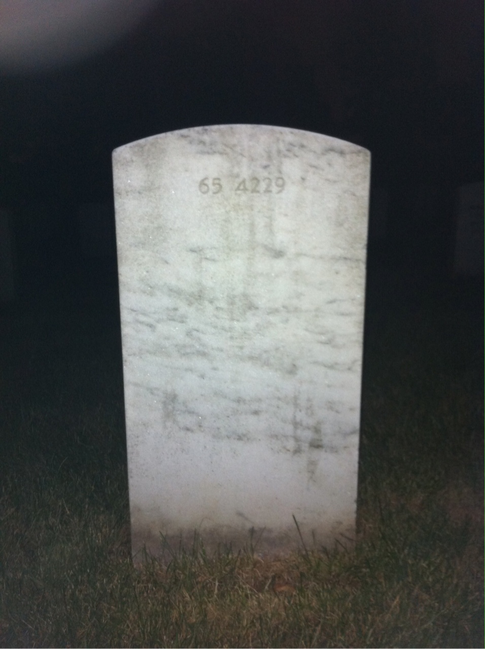 Back of headstone — Thomas R Sickmiller
