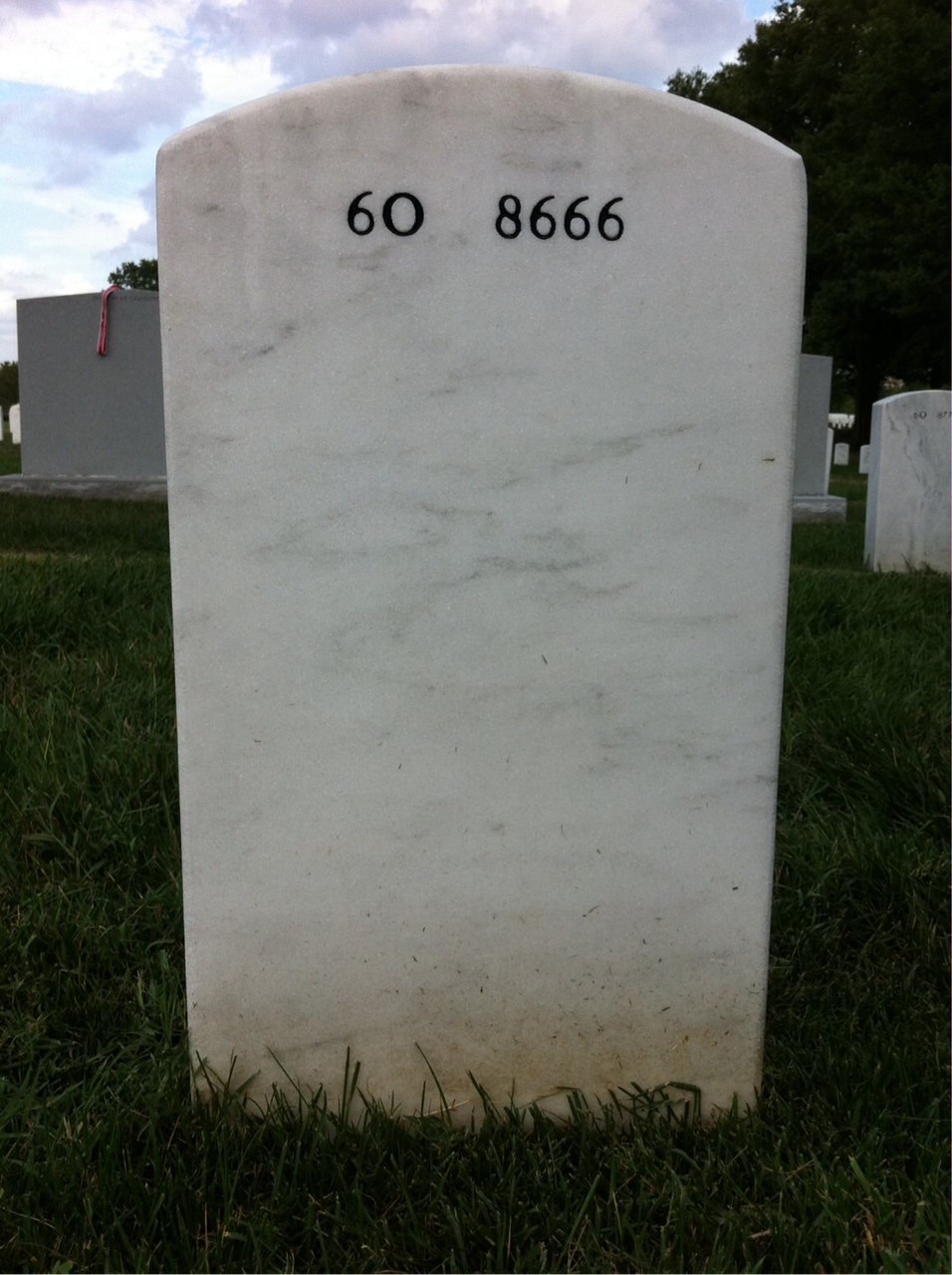 Back of headstone — John Daggett