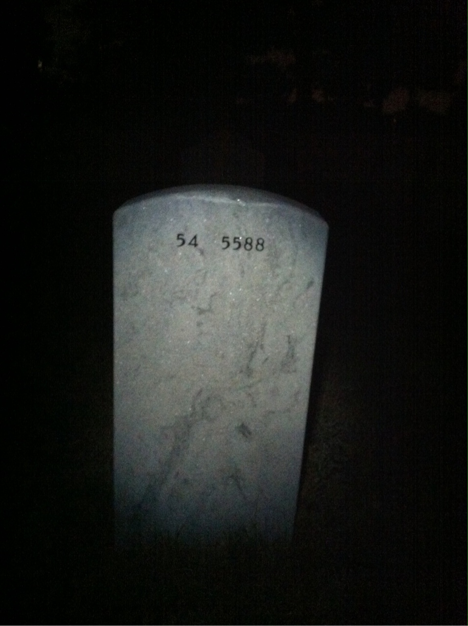 Back of headstone — Neal Harrington