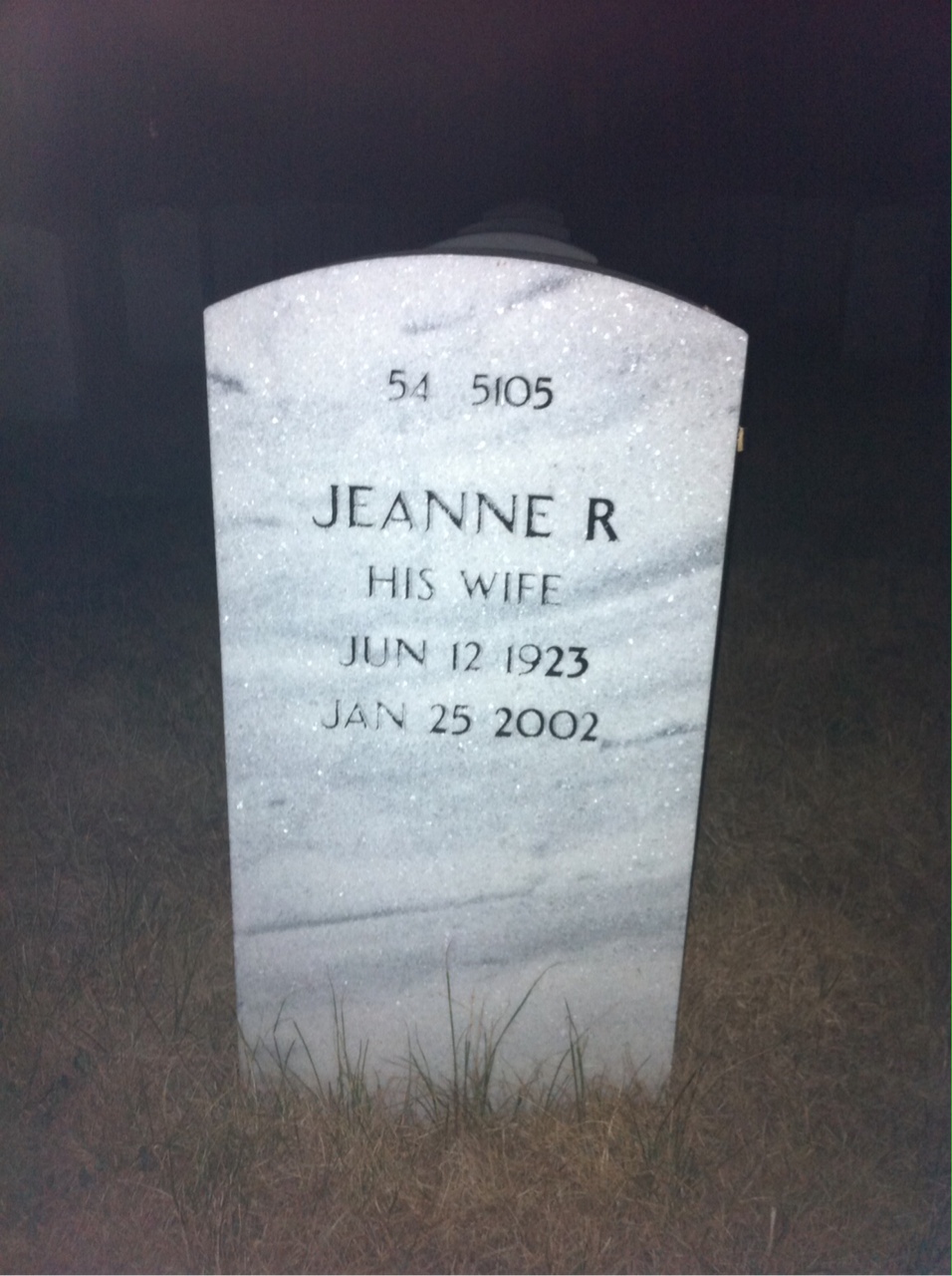 Back of headstone — John Barnes Phillips