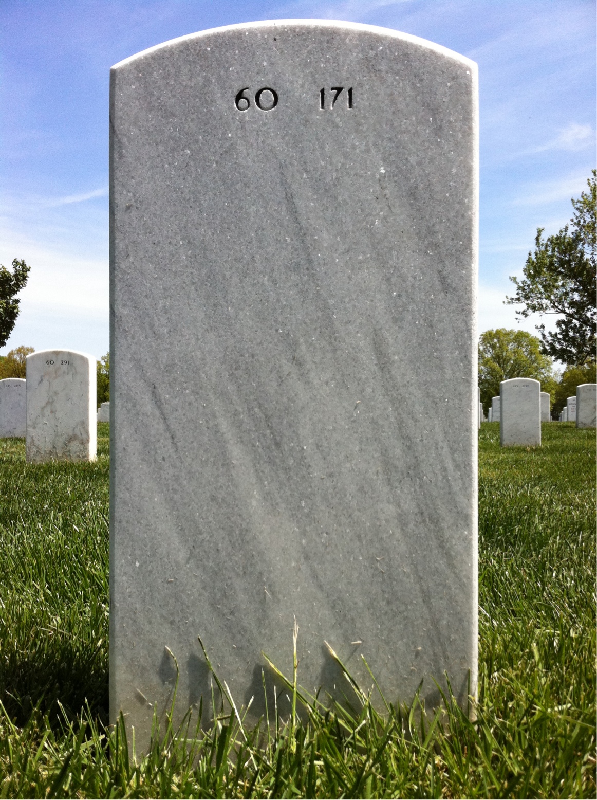 Back of headstone — Michael Dudek