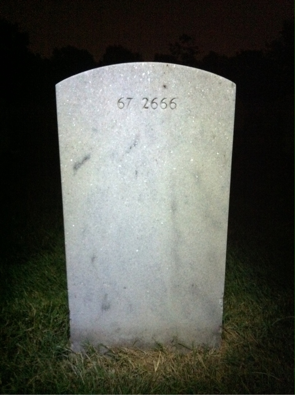 Back of headstone — William Sohr