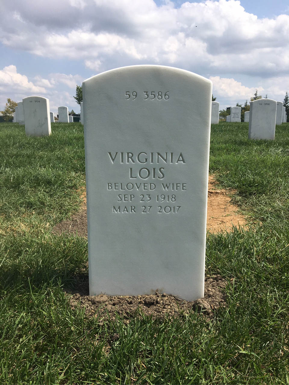 Back of headstone — Robert Williams