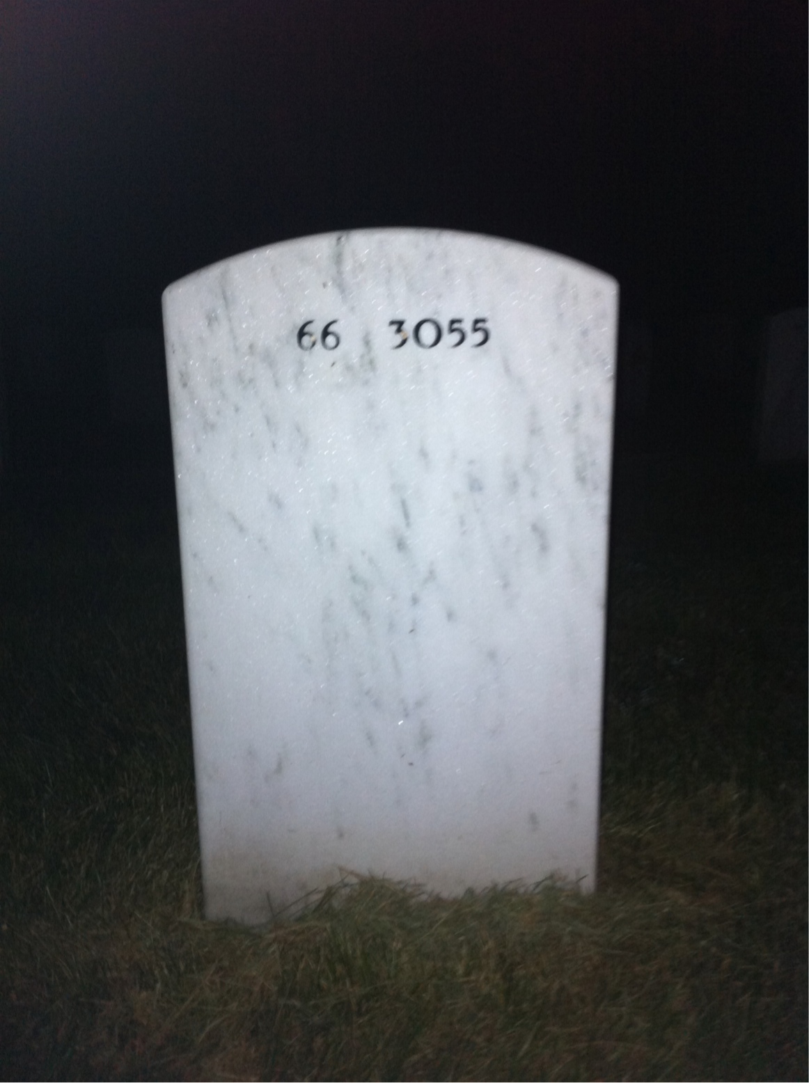 Back of headstone — Steve Chorey