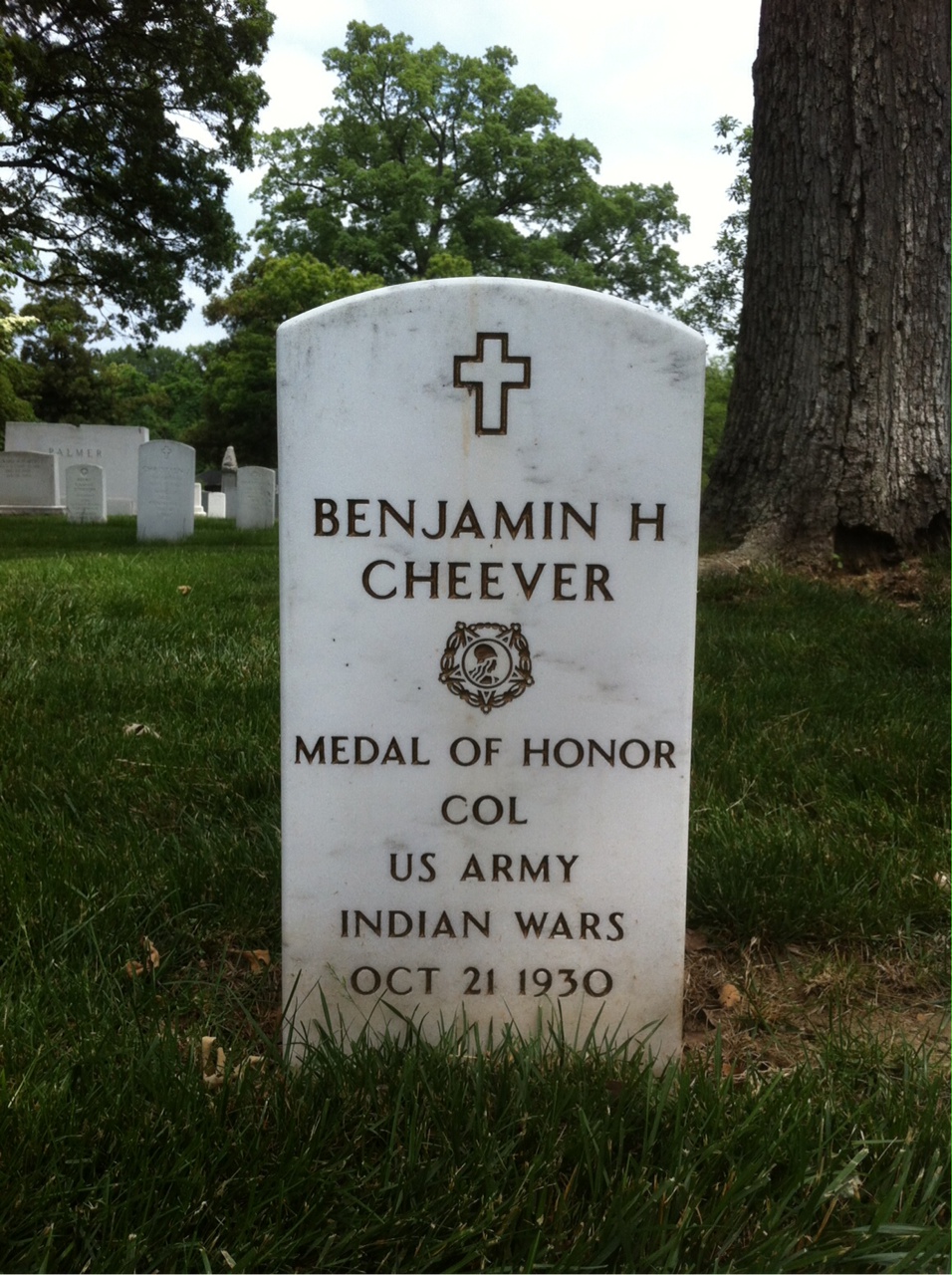 Headstone of Benjamin H. Cheever