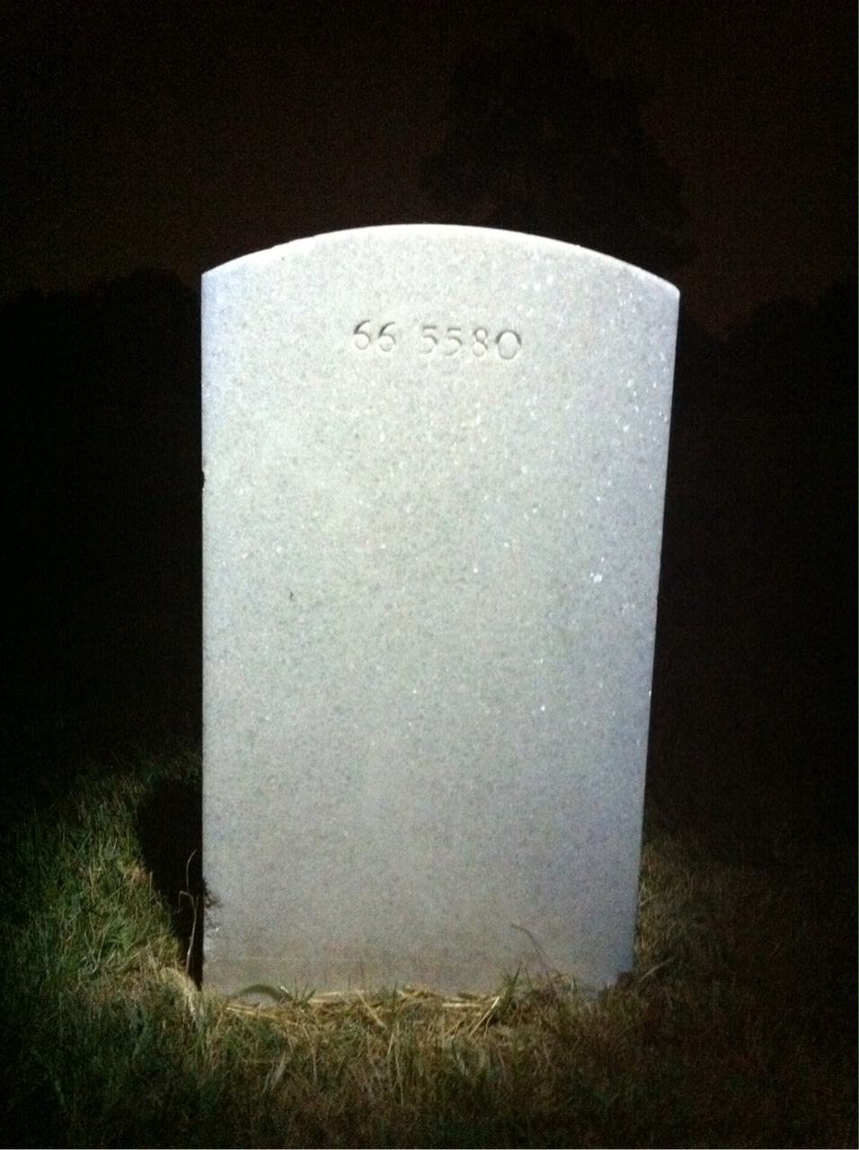 Back of headstone — Kajuan Biddix