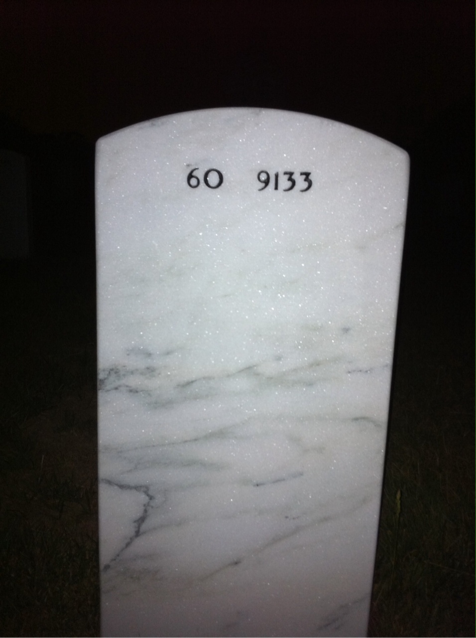 Back of headstone — Victor Phillips