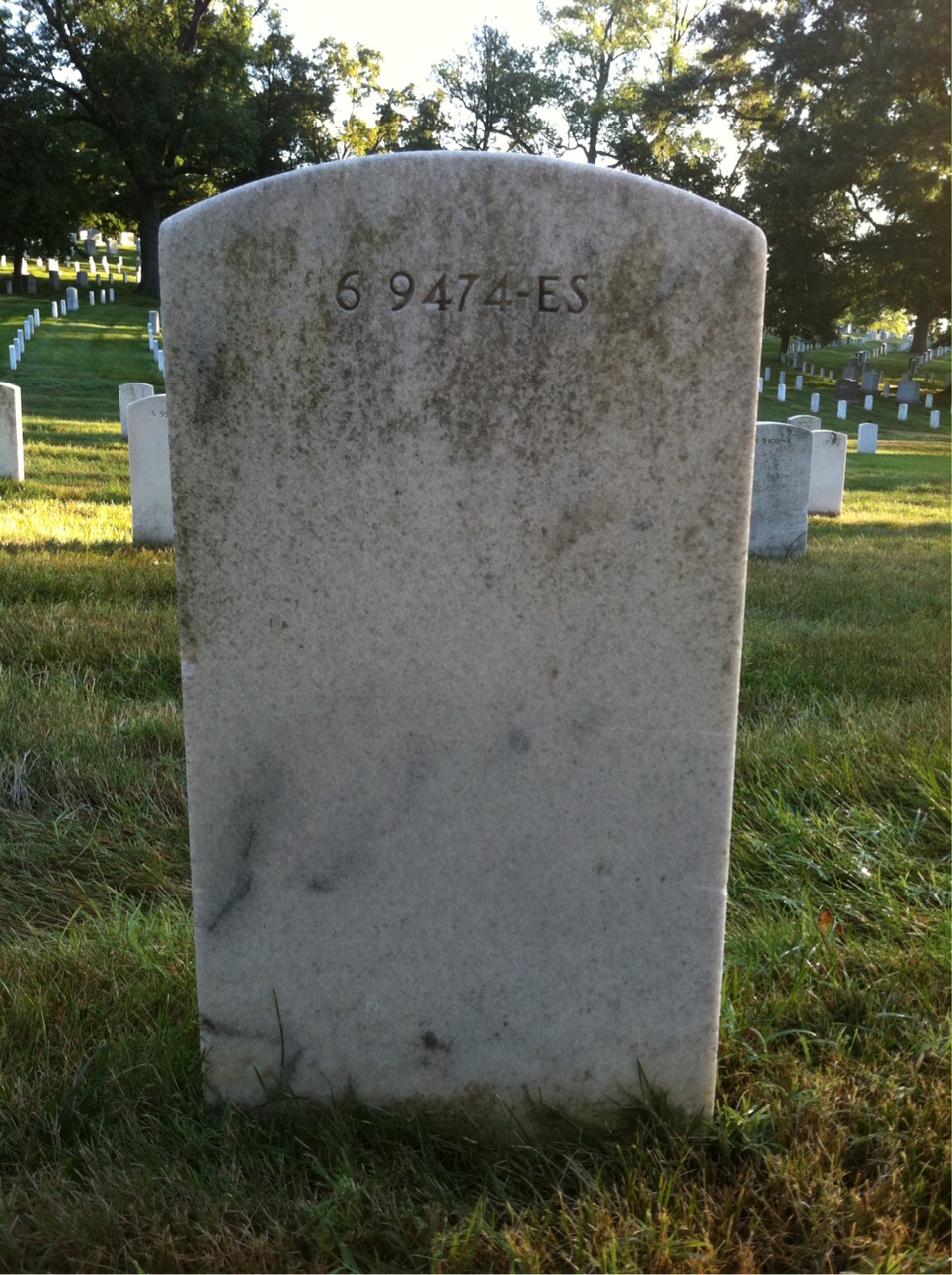 Back of headstone — Thomas Cosnett Rathbone