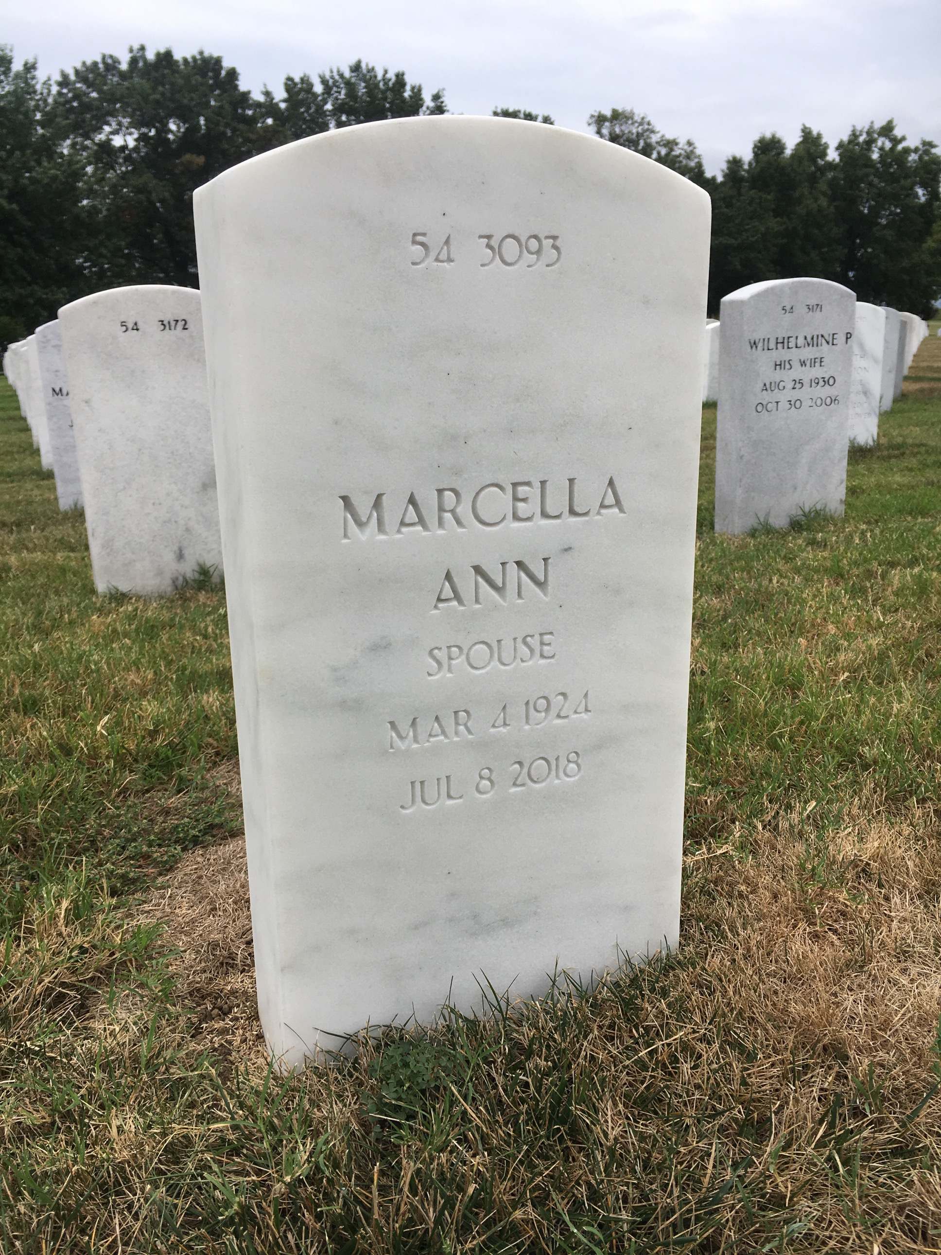 Back of headstone — Clifton Engle