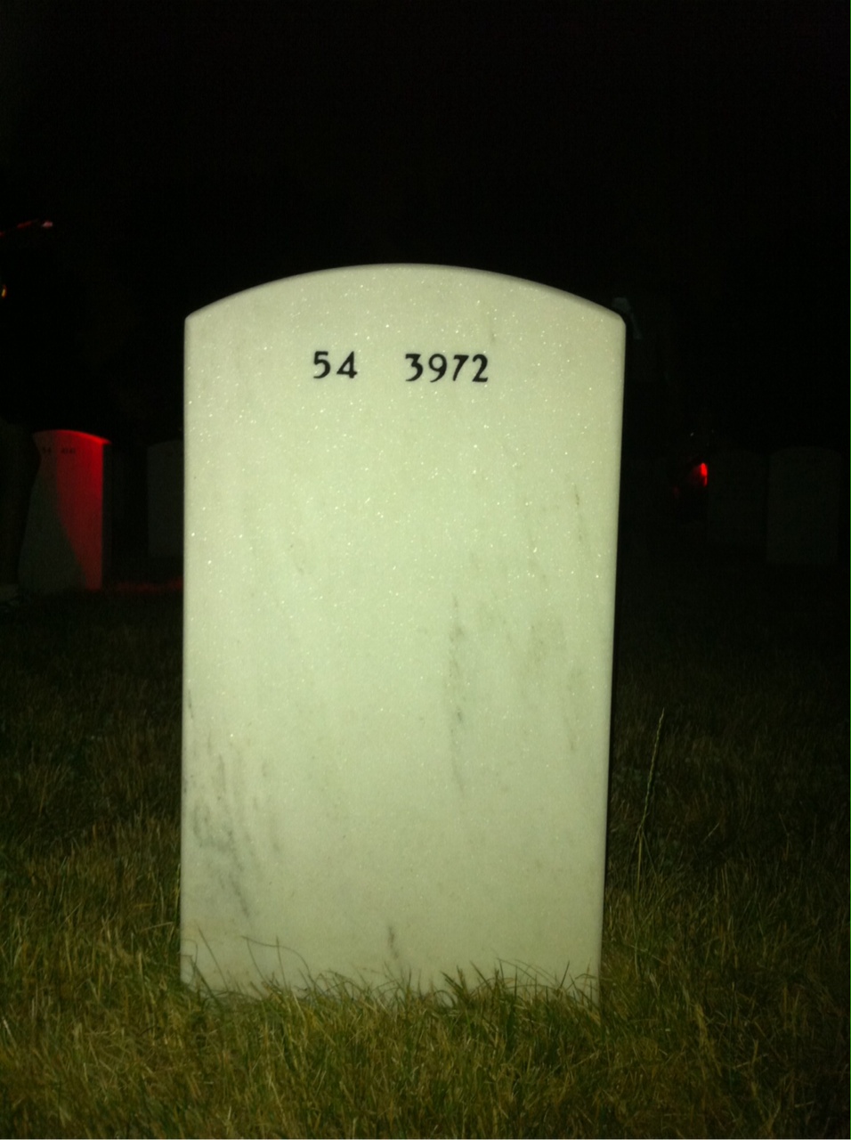 Back of headstone — Thomas Weis