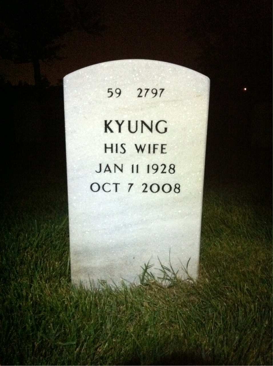 Back of headstone — George Van Etten