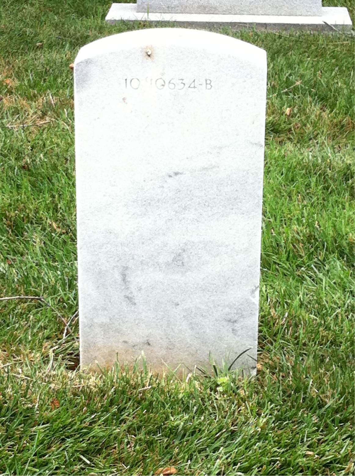 Back of headstone — Alfred Moorshead