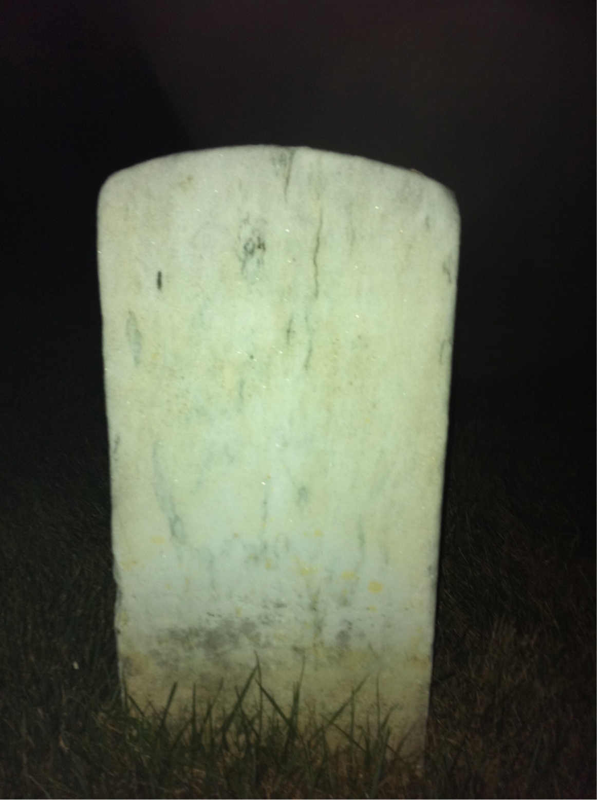 Back of headstone — Richard Ashworth