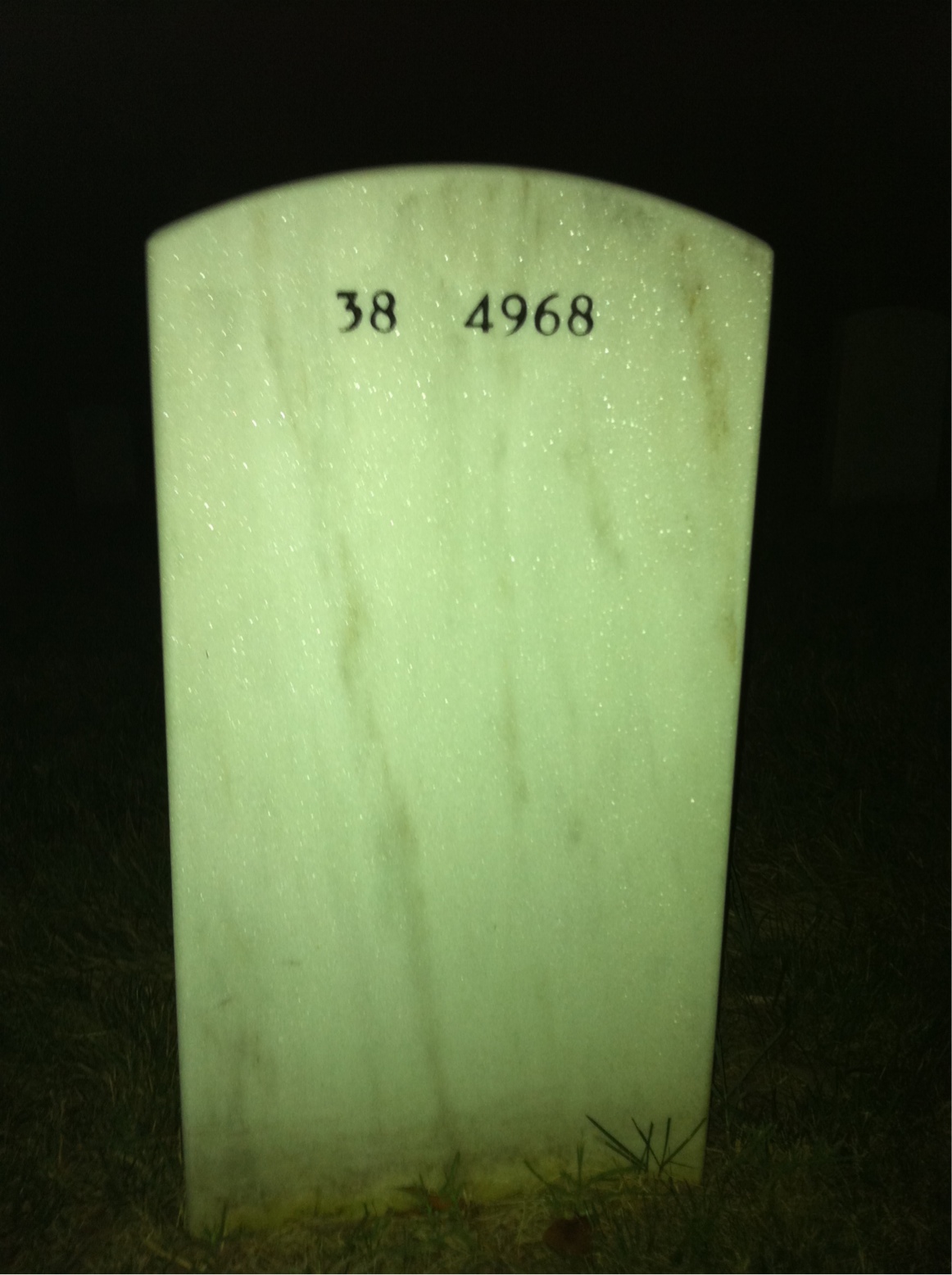Back of headstone — John Inman