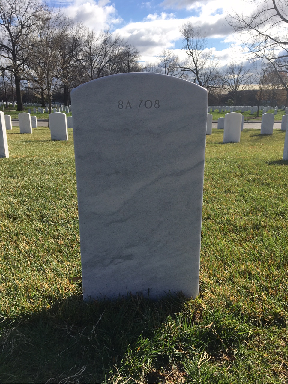 Back of headstone — Vernon D Beach
