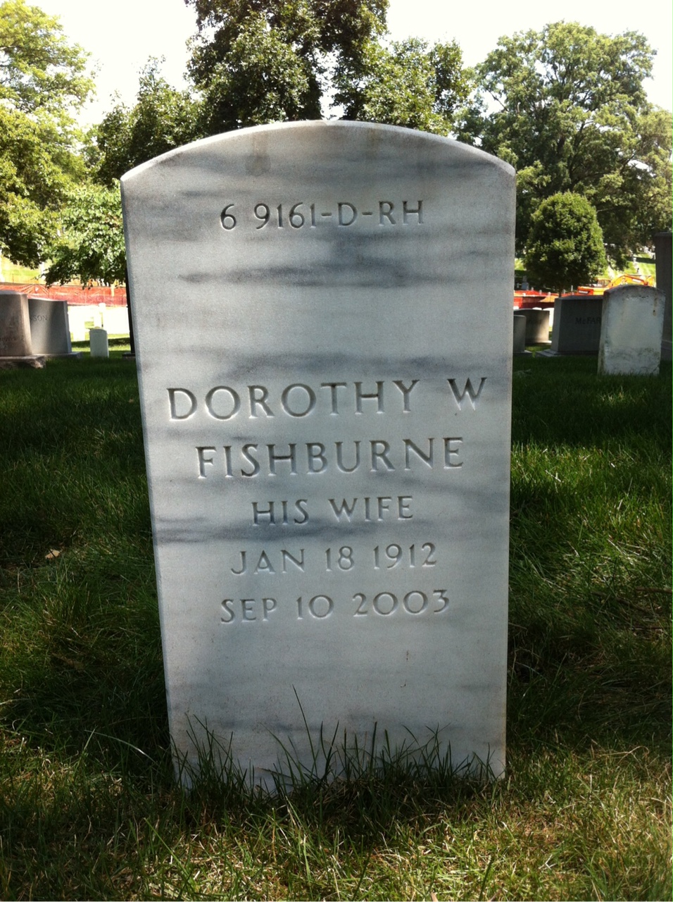 Back of headstone — Charles Greening