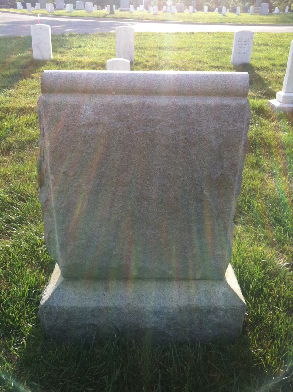 Back of headstone — Gottfried Bangerter
