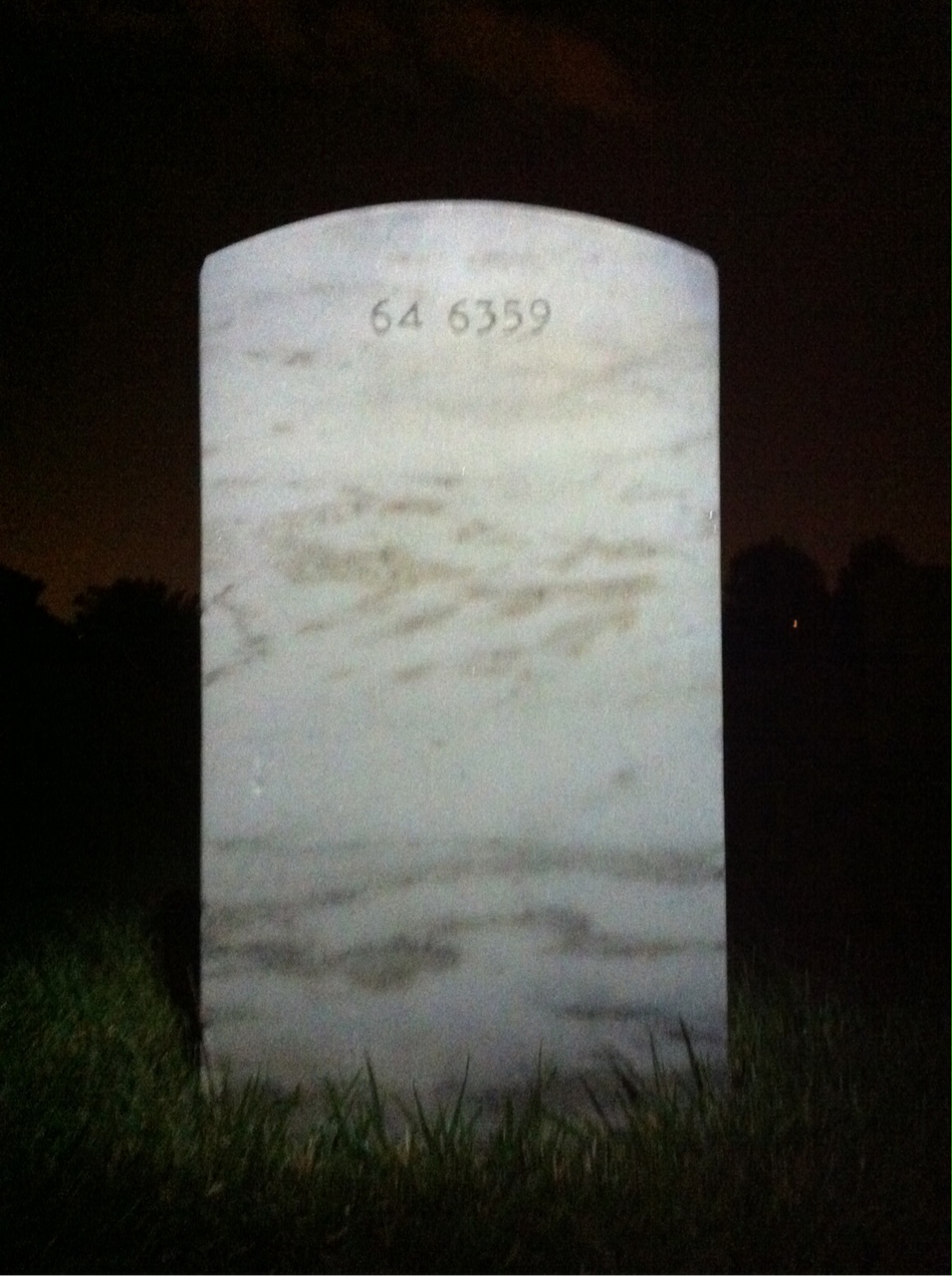 Back of headstone — John Murphy