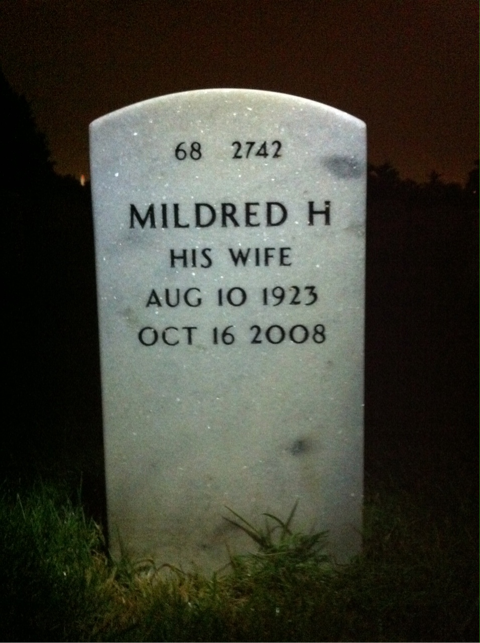 Back of headstone — James Proctor