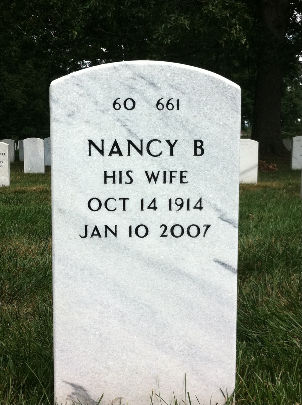 Back of headstone — Francis Polston