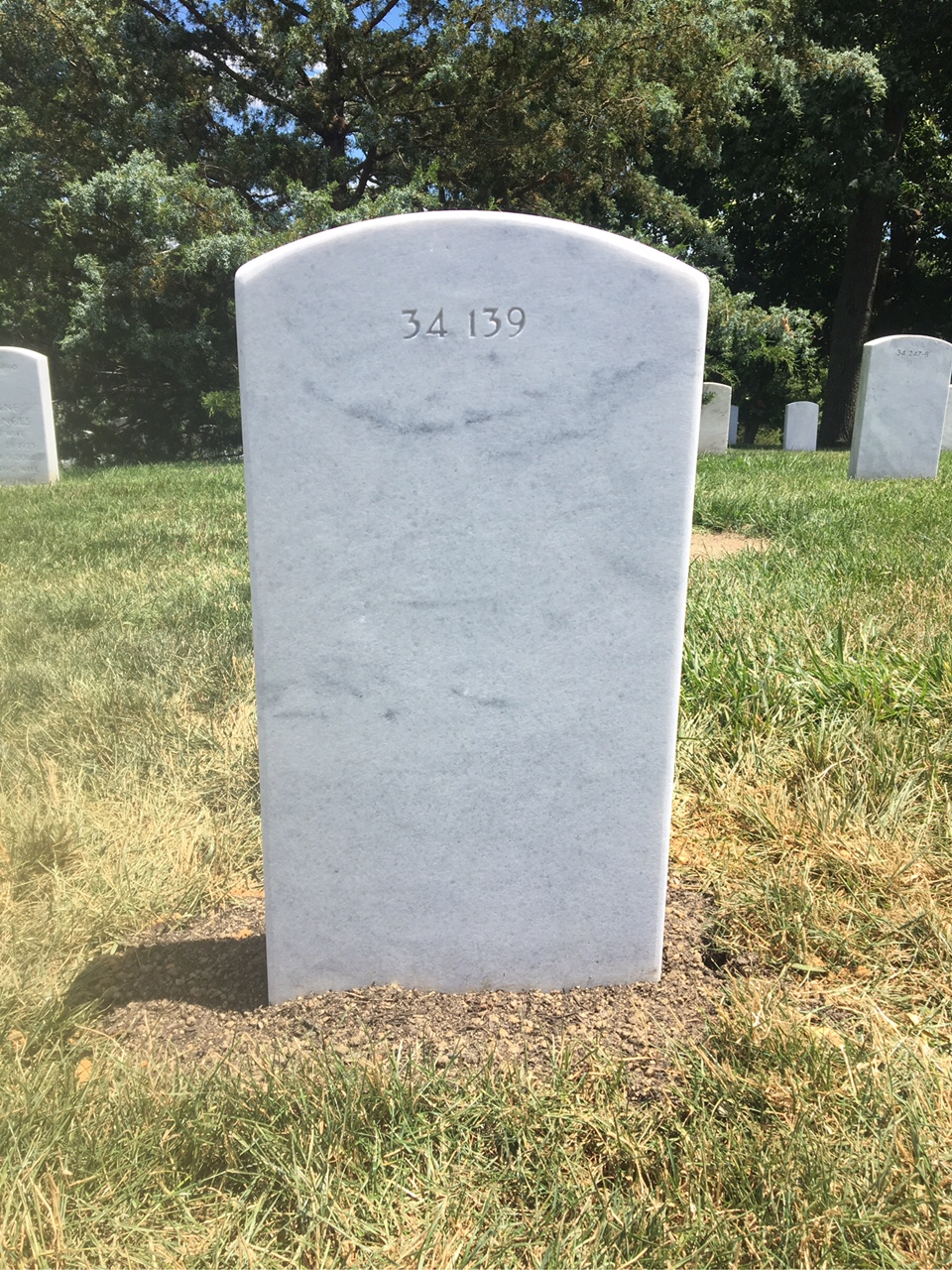 Back of headstone — William Gordon Cumming