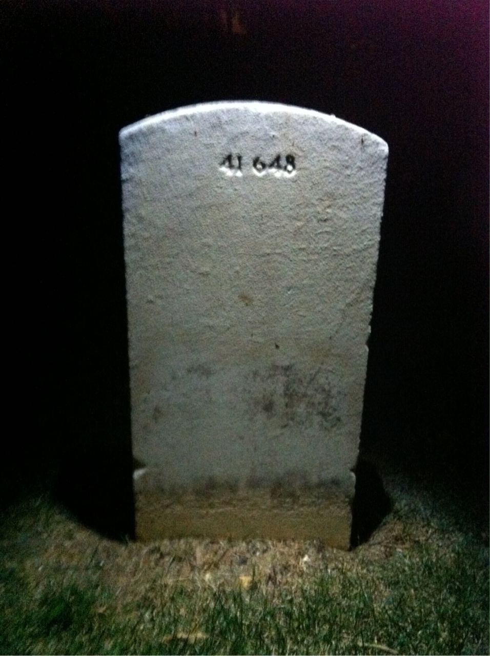 Back of headstone — Mary Myers
