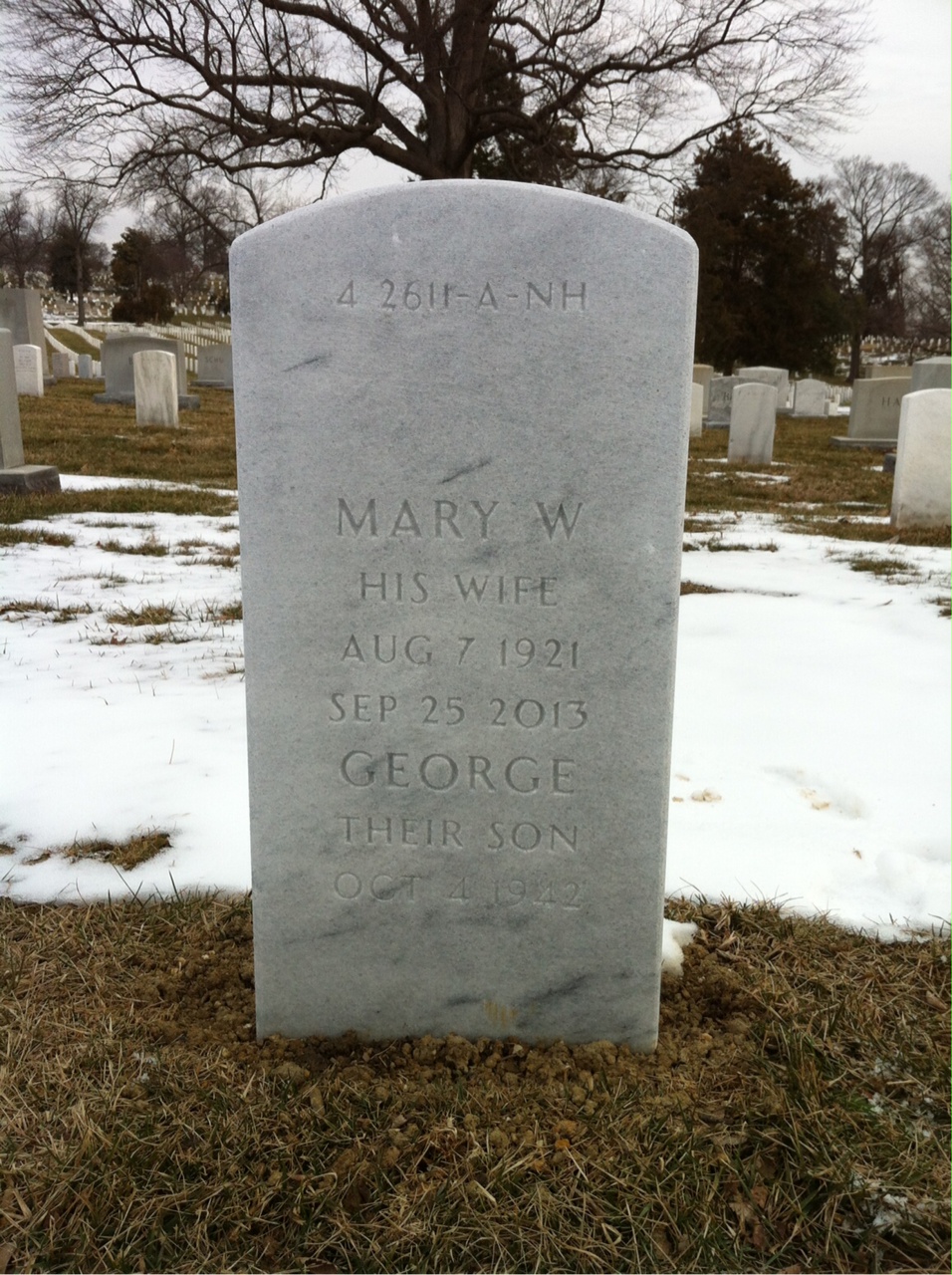 Back of headstone — Jacob Brogger