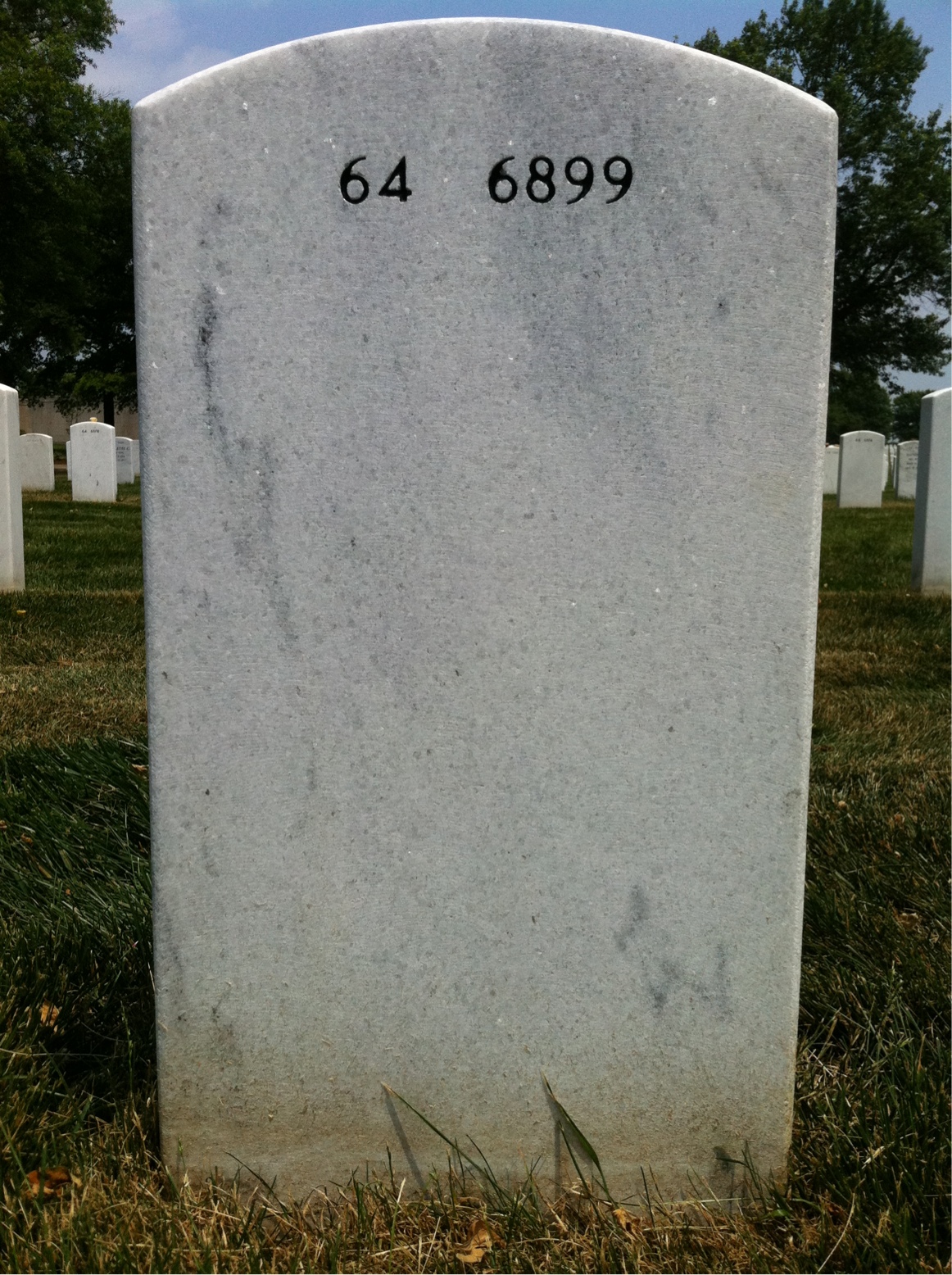 Back of headstone — William Medlin