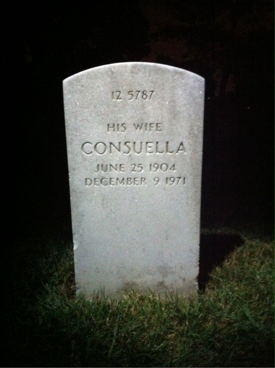 Back of headstone — Robert Jackson