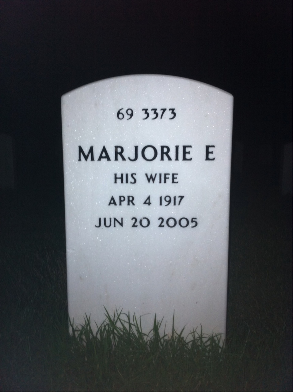 Back of headstone — Paul Boblette