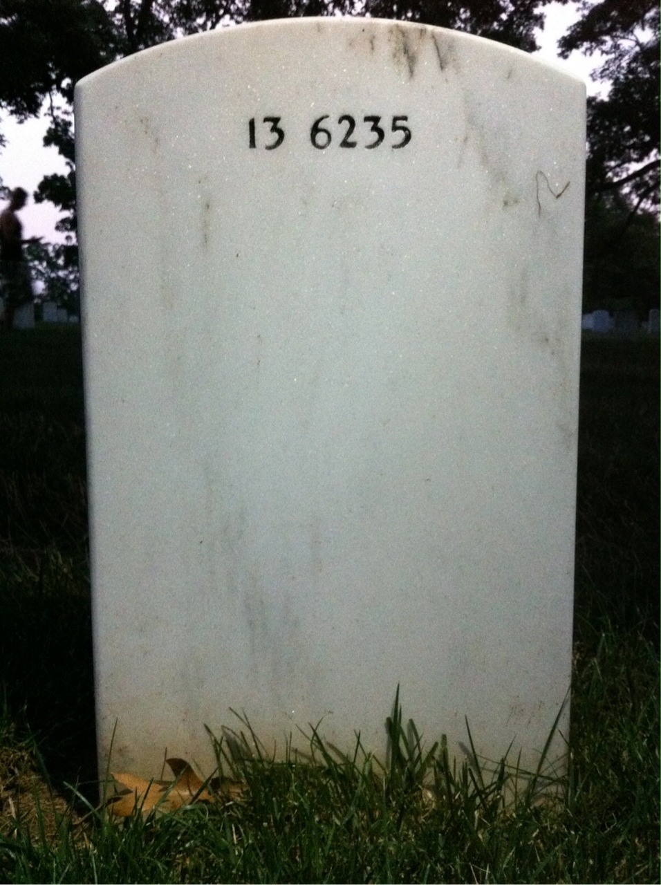 Back of headstone — Abednigo Morrison