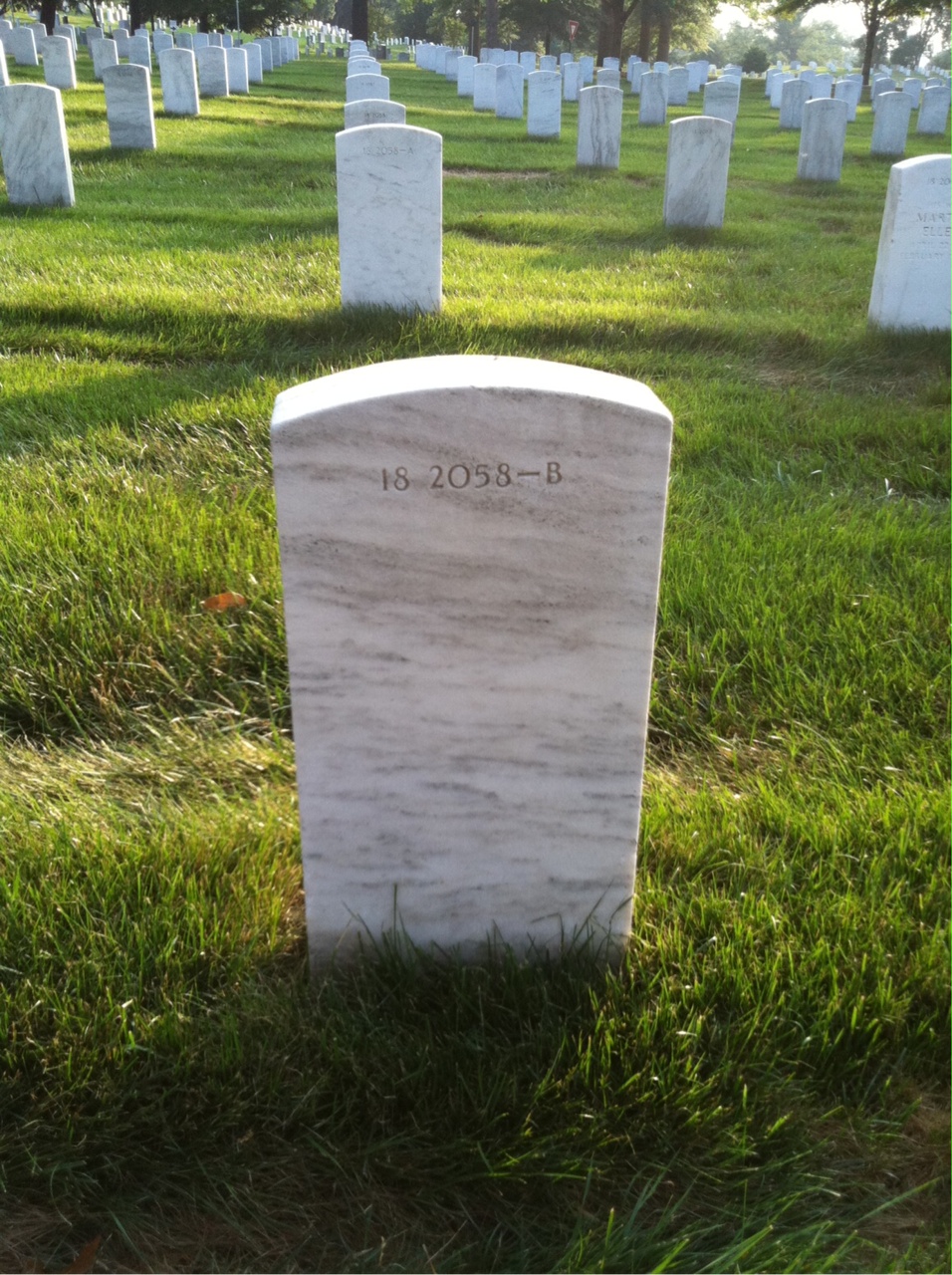 Back of headstone — Fitzhugh Anderson