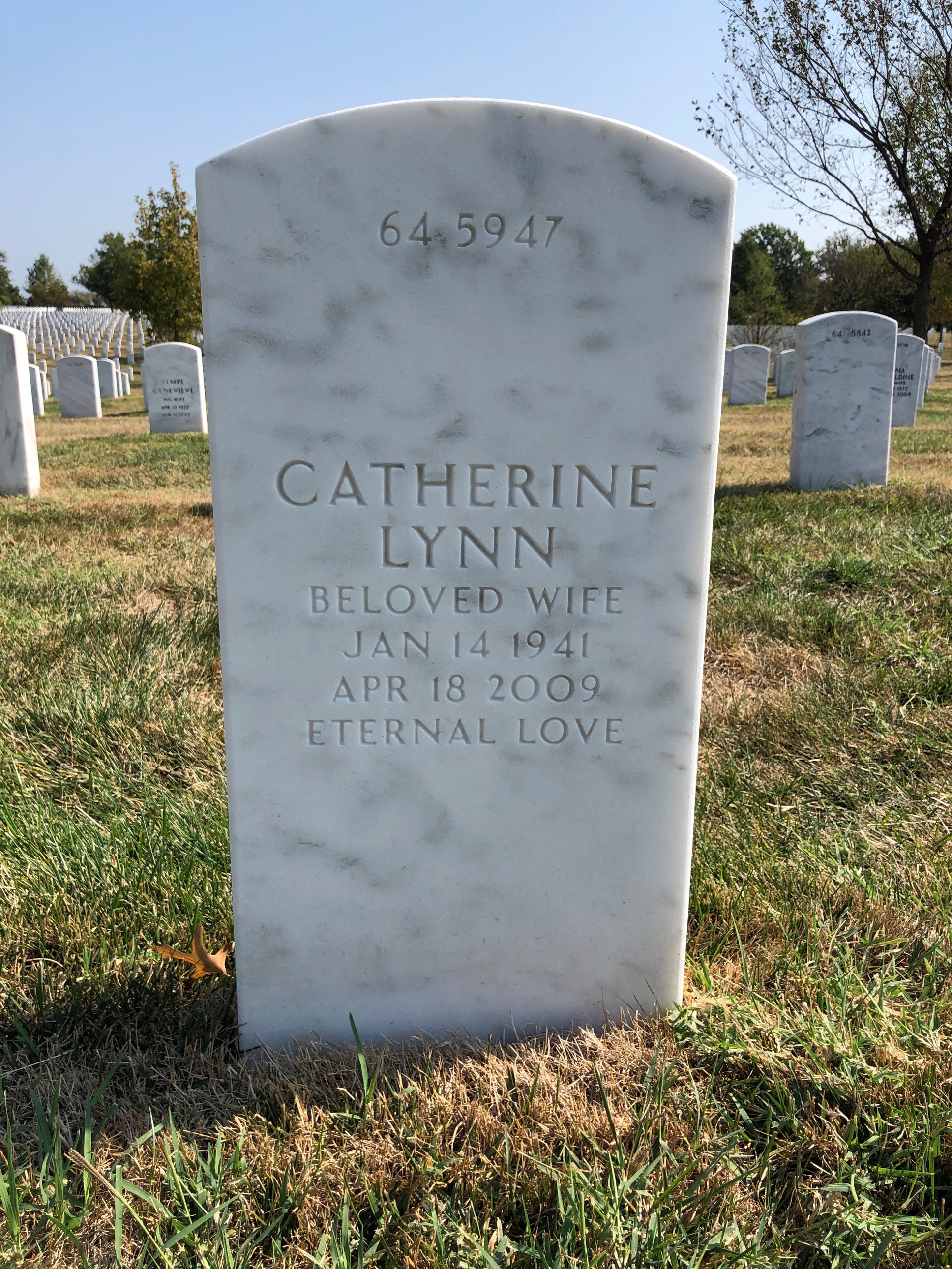 Back of headstone — John Russell