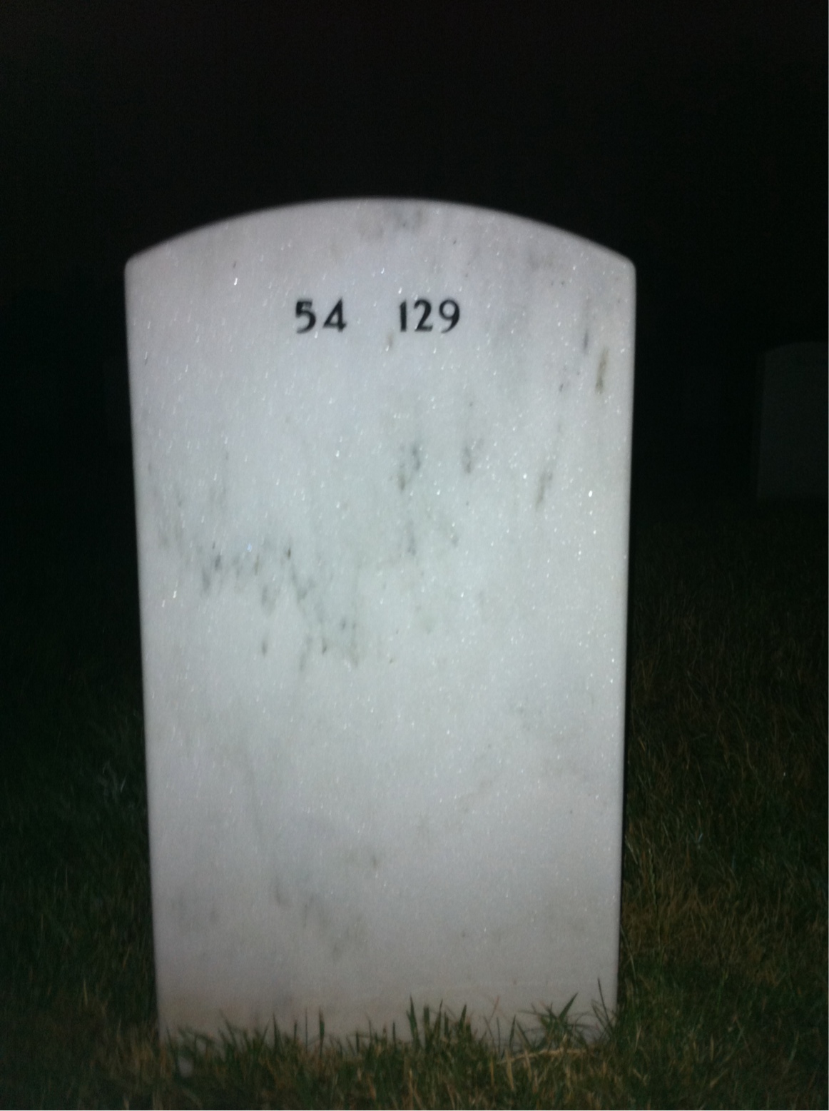 Back of headstone — Robert Law